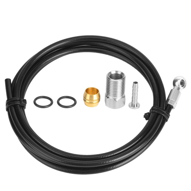 Tubo de aceite BH90, cuerpo de 5 hilos y aguja de aceite, freno de bicicleta de aleación de aluminio mejorado para bicicleta de montaña plateada con revestimiento de nailon