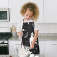 thumbnail image 4 of Spooky Halloween Silhouette Pattern Kids Aprons for Girls and Boys,Adjustable Neck Strap Toddler Aprons for Kids Cooking Baking, 4 of 7