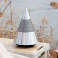 thumbnail image 5 of Premium Metal Bluetooth Speaker with Ambient Light, Hi-Fi 360° Surround Sound, 30W Desktop Wireless Speaker, Silver, 5 of 6