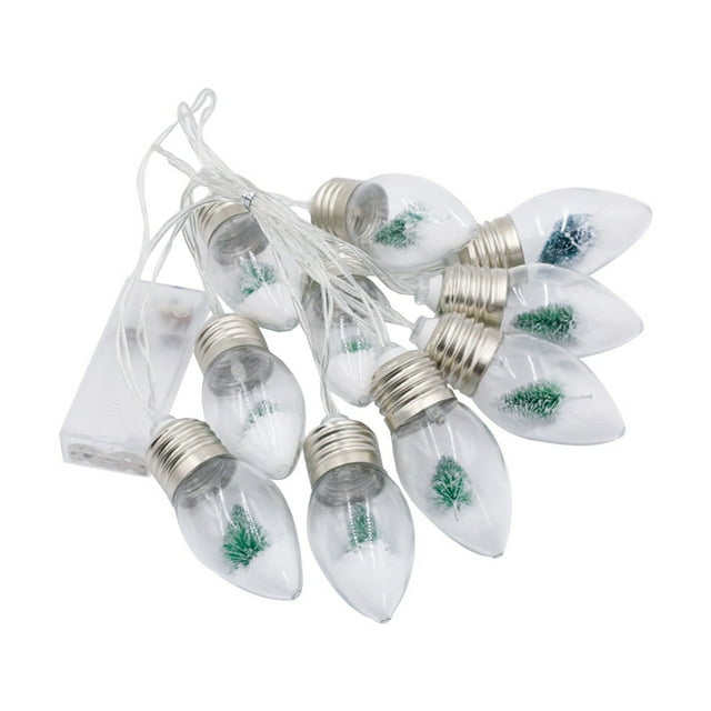 Decoración navideña multifuncional: esta cadena de luces LED de 1,5 metros de largo, equipada con 10 cuentas de luz verde, es adecuada para uso tanto en interiores como en exteriores, agregando un amb