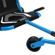 EzyRoller: Pro X - Aqua Blue - Ride-On Scooter, Cambering Motion, Pedal Free Cart, Hand Brakes, Extendable Frame, 220lb Capacity, Kids-Teens-Adults 9+