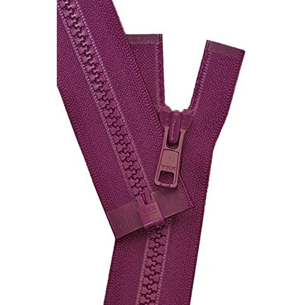 YKK 5 Molded Vislon Imperial Pink Medium Weight Jacket Separating Zipper Choose Your Length