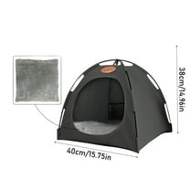 Breezyden Pop-Up Pet Tent - Hideaway Dome for Cats & Small Dogs, Indoor/Outdoor Portable Use, Waterproof, Breathable Mesh & Fully Washable Design Coffee