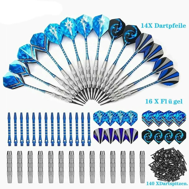 Dardos Punta De Plastico Juego De 12 Dardos Con Punta De Plástico - Para Diana Electrónica, Incluye Plumas Y Puntas Dardos Plastico