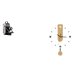 thumbnail image 1 of Estatua de cámara de resina y reloj de pared acrílico con números , decoración silenciosa para armarios, bares, hogares y salas de esta, 1 of 8