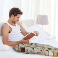 thumbnail image 4 of Cauagu Coffee Makers Macaroons Chocolate Mens Pajama Pants Sleep & Lounge Pants,PJ Bottoms with Pockets-Small, 4 of 7