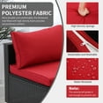 thumbnail image 7 of Ainfox 4 Pcs Outdoor Patio Furniture Sofa Set on Sale,Red, 7 of 7