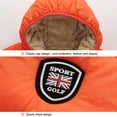 thumbnail image 5 of Children Kids Winter Warm Boy Tops,Baby Boy Girl Long Sleeve Hoodie Jacket Outerwear Down Coat Clothes,Orange,90cm, 5 of 5