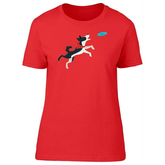 Border Collie Frisbee Tee Women's -Image by Shutterstock