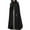 Black, variant on ICHUANYI Women Gothic Hooded Open Front Poncho Solid Long Cape Coat Outwear Jacket Cloak Fall Winter Trendy Outwear