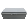 thumbnail image 4 of NavePoint 14x10x04 ABS Plastic Weatherproof Indoor/Outdoor IP55 NEMA 3 Enclosure, Hook & Loop Mounting, 120 VAC outlets, Gray, 4 of 6
