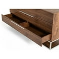 thumbnail image 3 of Limari Home Heloise  Wood and Stainless Steel Bedroom Dresser in Walnut, 3 of 4