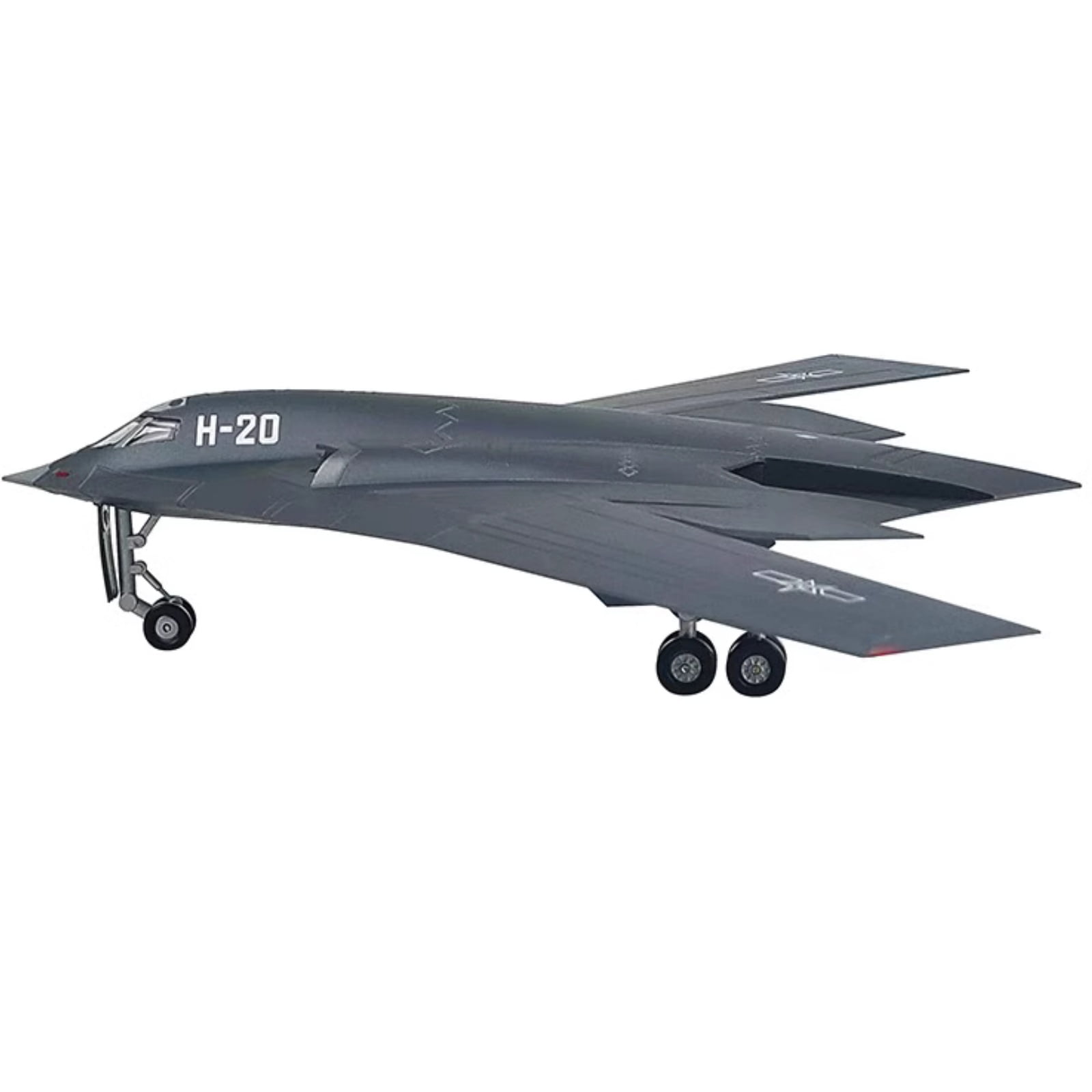 NATEFEMIN China H-20 Bomber Fighter Alloy Model 1:160 for Aircraft Lovers, Decorative Display & Gifts