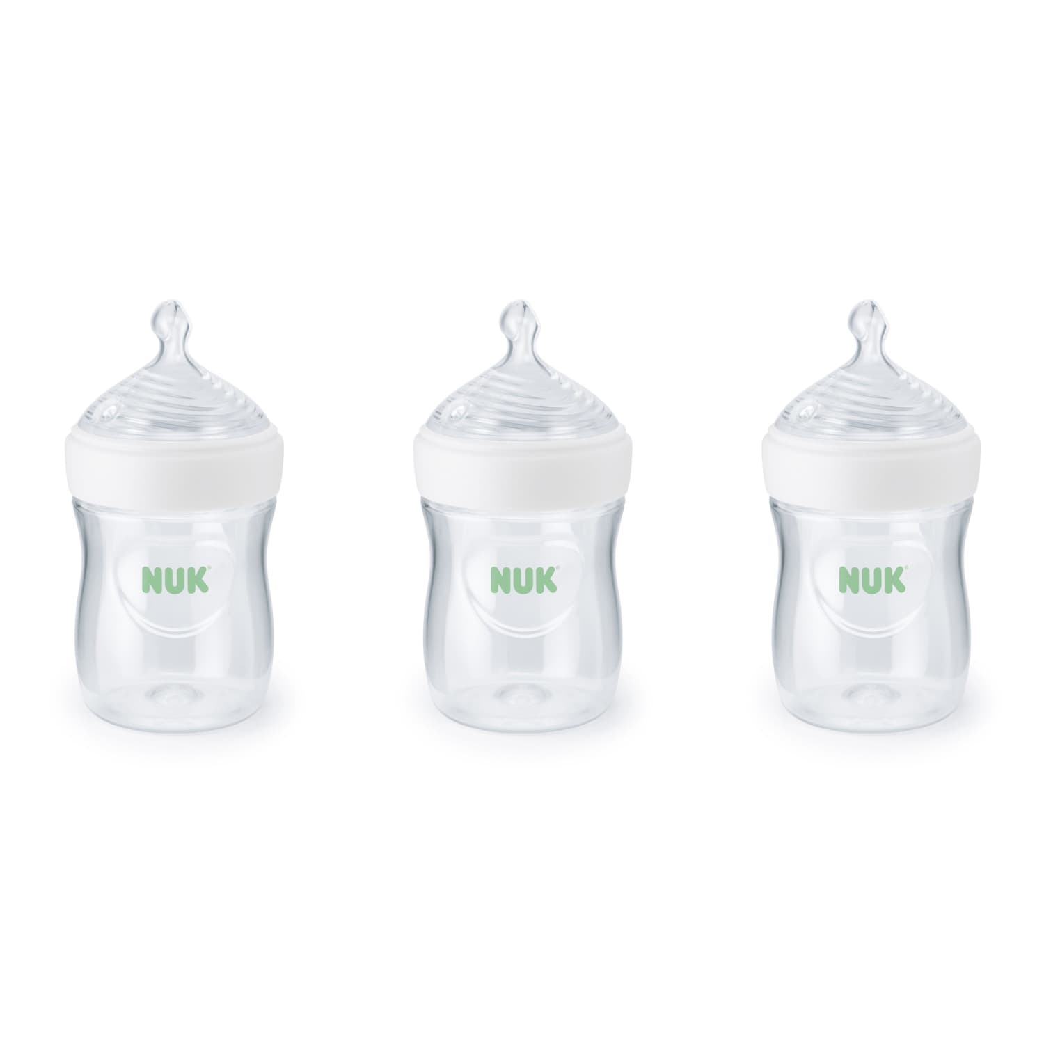 NUK Simply Natural Baby Bottle 5oz, Slow Flow, 3-Pack