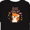 thumbnail image 4 of Inktastic Gigi Loves Me- Cute Baby Fox Boys or Girls Long Sleeve Toddler T-Shirt, 4 of 5