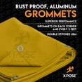 thumbnail image 4 of Xpose Safety Canvas Tarp - Tan 8' x 12' Duck Canvas Heavy Duty 12 oz Waterproof with Brass Grommets, Multipurpose Outdoor Waxed Tarpaulin for Camping, Canopy, Tent, Trailer, Machinery, Equipment Cover, 4 of 6