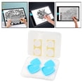 thumbnail image 3 of yuksok 4X 2 Pieces Diamond Painting Light Pad Switch Cover Heart Shape Button Guard, 3 of 9