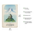 thumbnail image 2 of National Park of La Vanoise - France - The Savoie Alps - Vintage Travel Poster by Samivel c.1966 - 8 x 12 inch Vintage Wood Art Sign, 2 of 4