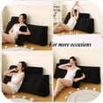 thumbnail image 6 of ColourTree Black 76" L x 8" W x 20" H Wedge Headboard Pillows with 1 Head Roll Pillow Bed Wedge Pillow for Headboard Large Bolster for Bed Rest Reading Pillows Backrest Pillows, 6 of 6