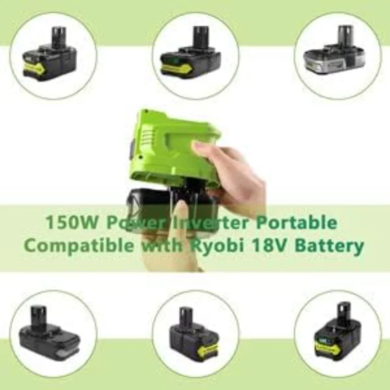 150W Power Inverter Generator for Ryobi 18V Li-ion Battery Power Station  110V - Walmart.com