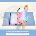 thumbnail image 5 of ALAZA 2 Pack Pencil Pouch Rainbow Tie-dye-a3 Pencil Case for 3 Ring Binder Clear Window Pencil Bag Organizers, 5 of 6