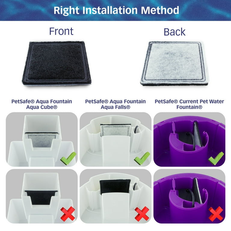 Pet Standard Current Pet Water Fountain Filters Pack of 12