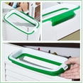 thumbnail image 4 of 3PCS Green Portable Trash Bag Holder Garbage Bag Holder Plastic Kitchen Cupboard Hanging Trash Can Waste Bin Rack Holder Kitchen Tools Kitchen Supplies Garbage Storage Rack Can 8.7"x4.7", 4 of 7