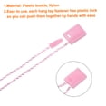 thumbnail image 3 of Uxcell 500Pcs Nylon Hang Tag String 6.7Inch Snap Lock Pins Loop Price Tag Fastener Plastic Tags Pink, 3 of 7