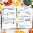thumbnail image 2 of Cuaderno de recetas LuBudingJoy de tapa dura en blanco con 140 páginas, 2 of 7