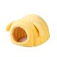 thumbnail image 3 of Cama para hámster cómoda para otoño e invierno, cueva para animales pequeños, hábitat de escondite. Amarillo, 3 of 9