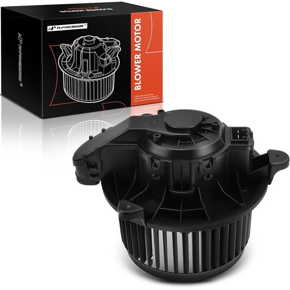 A-Premium HVAC Heater Blower Motor Assembly Compatible with Ford Vehicles - Fiesta 2011 2012 2013 2014 2015 2016 2017 2018 2019 - Front Side, Replace# AV1Z19805C