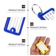thumbnail image 2 of 100PCS Multi-functional Key Tags for Decor Assorted Color PP Material Practical and Durable, 2 of 8