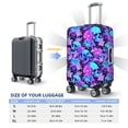 thumbnail image 5 of Bingfone Flower Happy Skull Luggage Cover Washable Suitcase Cover Protector Anti-scratch Suitcase cover Fits 18-32 Inch Luggage (No luggage included), 5 of 8
