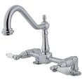 thumbnail image 2 of Kingston Brass Robinet de Cuisine Pont Double Poignée 8 Pouces, 2 of 4