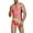 Pink, variant on YWDJ Mens Swim Trunks Outdoor Sports Leisure Elastic One-piece Color Matching Quick Drying Swimsuit L Large