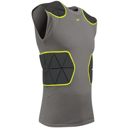 CHAMPRO Tri-Flex Padded Sleeveless Football Compression Shirt with Integrated Cushion System