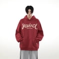 thumbnail image 1 of Sweat à Capuche style national pour couple (Rouge, L), 1 of 9
