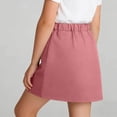 thumbnail image 5 of Tdoqot Girls Cargo Skirts with Pockets- Summer Elastic Waist Fashion Casual Kids Hiking Mini Skirt Pink Size 14, 5 of 9