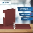 thumbnail image 6 of Davis Group Premium Economy, Round Ring, Binder, 6 Pack (Burgundy, 1.5"), 6 of 7