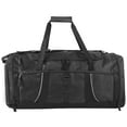 thumbnail image 2 of Extra Large 26 Inch 79 Liter Duffel Bag 48 Inch Long Shoulder Strap, Reflective Piping for Travel, Gym, Sports, Track, Field, Men, Women in Black, 2 of 6