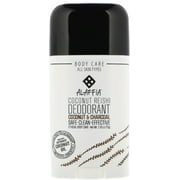 Alaffia, Coconut Reishi Deodorant, Coconut & Charcoal 2.65 oz - (Pack of 2)