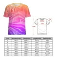 thumbnail image 3 of Female T-Shirt Abstract O Neck T-Shirts Short Sleeve Gradient Print Modern Design Tops Streetwear Top Tees Big Size 6XL, 3 of 5