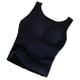 thumbnail image 1 of Chaleco termal de la felpa del top de la cosecha de la ropa de estar en casa mullida de las mujeres del invierno con el cojín del sujetador, 1 of 6