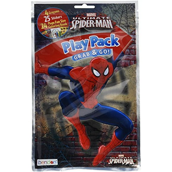 Marvel Bendon Spider-Man Coloring Activity Play Pack, Assorted Styles (43144)