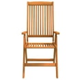 thumbnail image 6 of vidaXL Patio Folding Chairs Camping Garden Lawn Chair Solid Wood Eucalyptus, 6 of 27