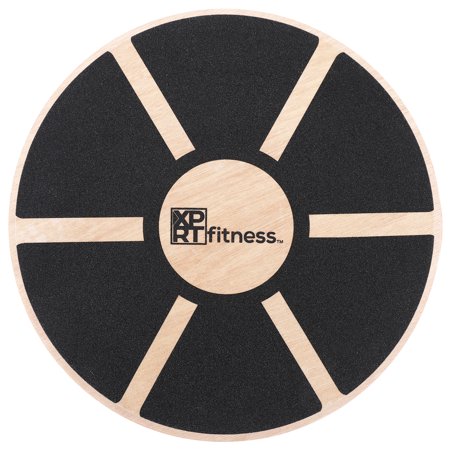XPRT Fitness Wooden Wobble Board Fitness Stability Balance Board