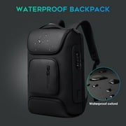 BANGE Gray Business Laptop Backpack with USB Charging Port