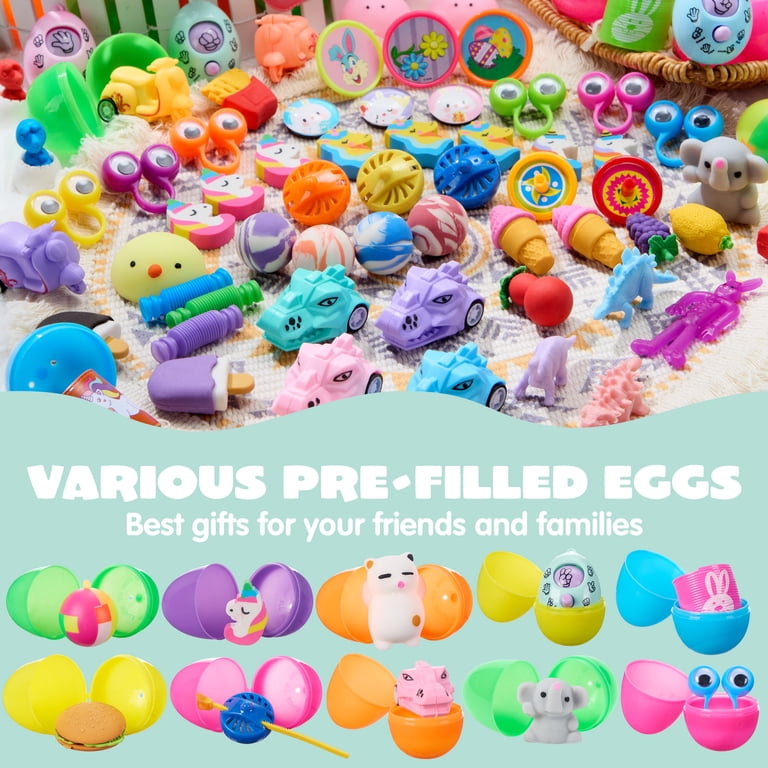 Joyfy, Prefilled Easter Eggs, 160 Pack, Multicolor - Walmart.com