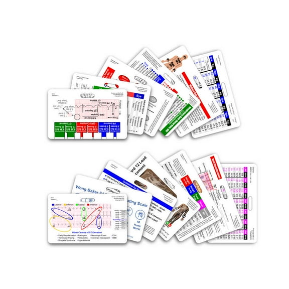 Complete EMS 13 Card Horizontal Badge Reference Set