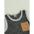 thumbnail image 5 of Coduop Baby Boys Summer Outfit Set Sleeveless Vest Top and Shorts 2pcs Clothes Set,Two Piece, 5 of 8